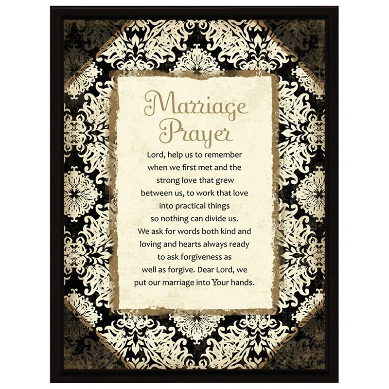 Marriage Prayer Wood Framed Art
