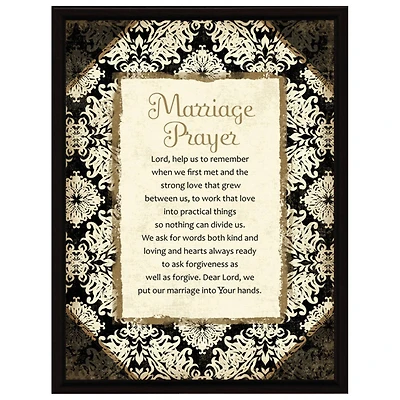 Marriage Prayer Wood Framed Art
