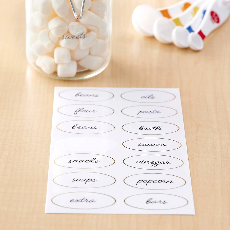Clear Oval Household Label Stickers by Recollections™