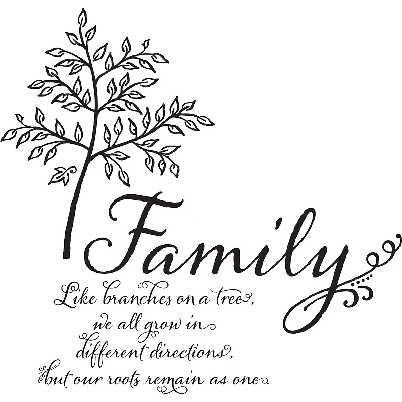 WallPops Family Tree Wall Quote