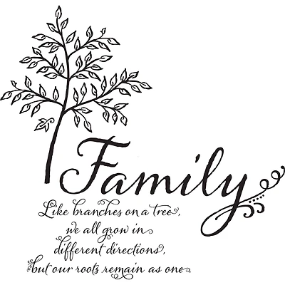 WallPops Family Tree Wall Quote