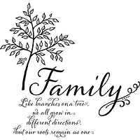 WallPops Family Tree Wall Quote