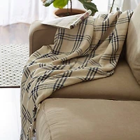 DII® French Blue Modern Farmhouse Plaid Throw