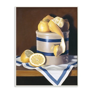 Stupell Industries Realistic Country Lemon Peel Jar Painting Wall Plaque
