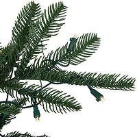 6.5ft. Pre-Lit Nordmann Fir Artificial Christmas Tree, Warm White LED Lights