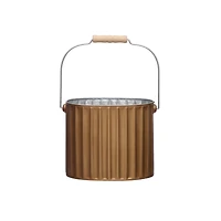 6" Gold Ribbed Metal Bucket by Ashland®
