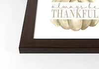 Always Be Thankful Fall Print in Black Frame