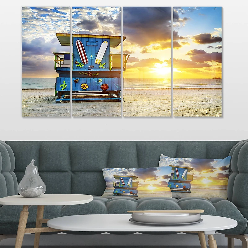 Designart - Miami South Beach Sunrise