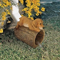 Design Toscano 9" Golden Retriever Gutter Guardian Downspout Statue