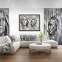Designart - Native American Indian Heads
