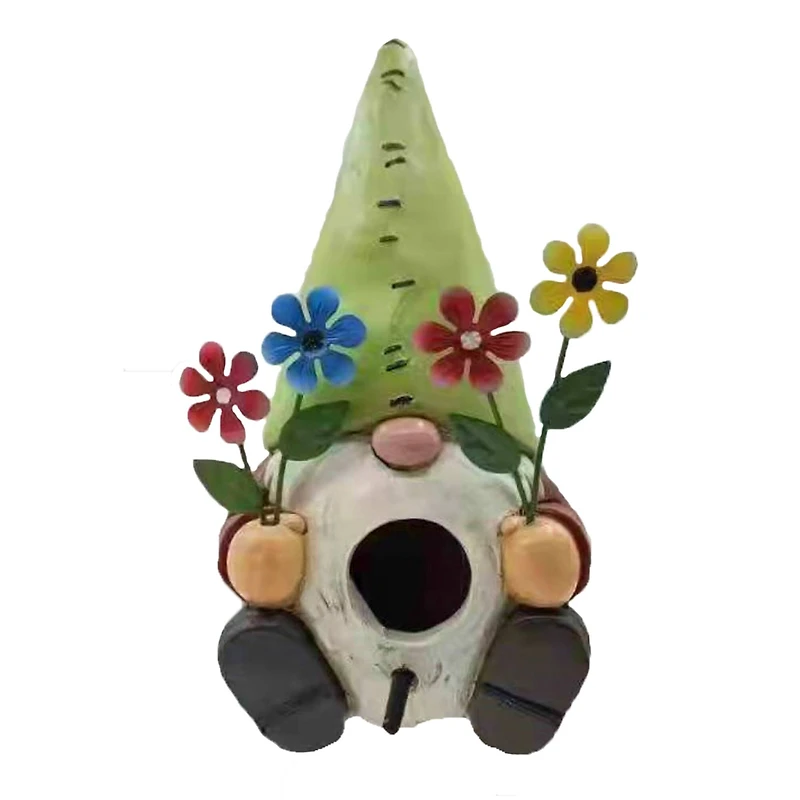 Santa's Workshop 7.5" Gnome Bird House