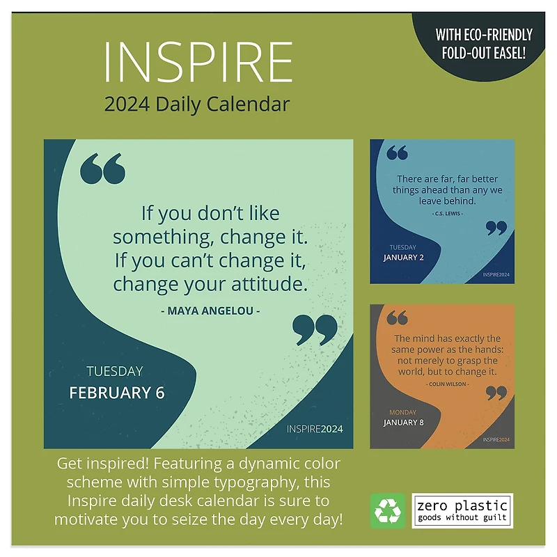 TF Publishing 2024 Inspire Daily Desktop Calendar