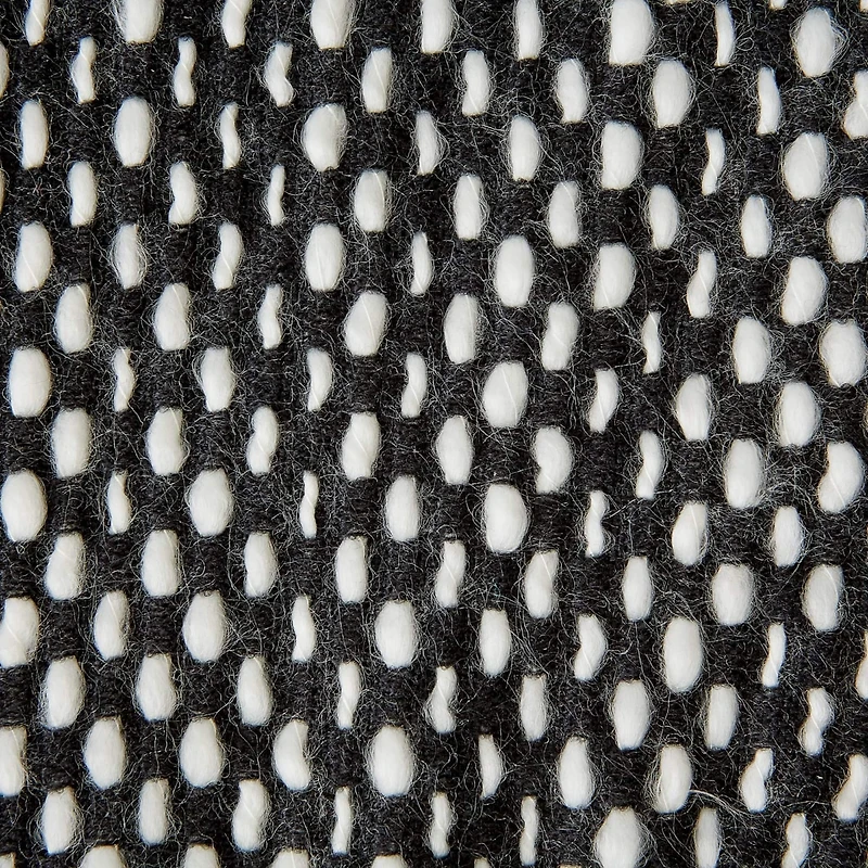 DII® Black & White Textured Acrylic Throw
