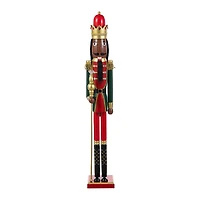 Glitzhome® 42"H Wooden Christmas African American King Nutcracker