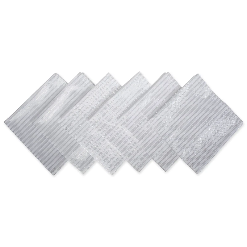 DII® Silver Stripe Napkins, 6ct.