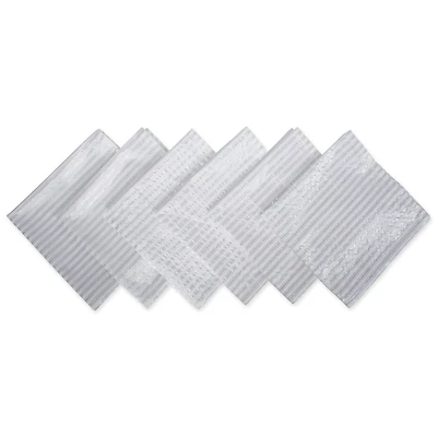 DII® Silver Stripe Napkins, 6ct.