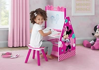 Delta Children Minnie Mouse Deluxe Kids Art Table & Easel
