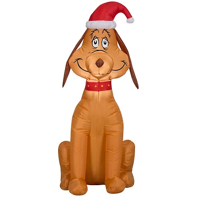 Airblown 3.5ft. Max The Dog Grinch Wearing Santa Hat Inflatable