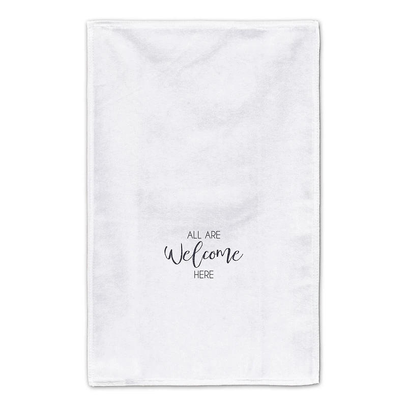 All Are Welcome 16" x 25" Tea Towel Set of 2