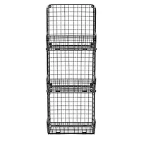 Sorbus 32" Black 3-Tier Fruit Basket Stand