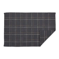 DII® Mineral Variegated Plaid Recycled Yarn Rug Set, 2ft. x 3ft.