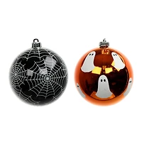 6" Ghost & Spiderweb Ball Ornament Set by Ashland®