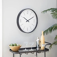 20" Glass Contemporary Wall Clock