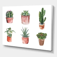 Designart - Flowers In A Pot Cacti and Succulents