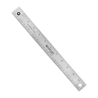 Westcott® 12" Stainless Steel Office Ruler with Non Slip Cork Base, 3ct.