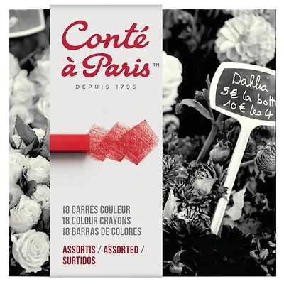 Conté à Paris™ Pastel Crayon 18 Color Set