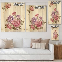 Designart - Bouquet of Pink and Purple Flowers I