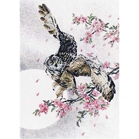 Oven In Sakura Flowers Cross Stitch Kit