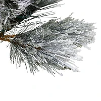 4.5ft. Unlit Flocked Black Spruce Artificial Christmas Tree