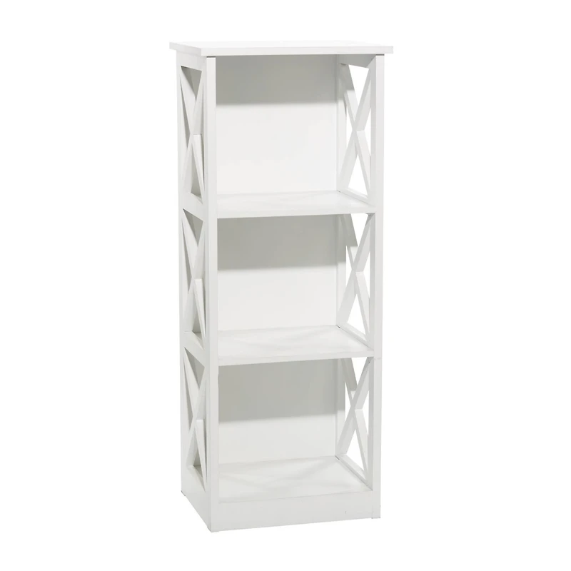 White Wood Traditional Shelving Unit