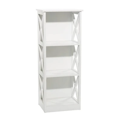 White Wood Traditional Shelving Unit