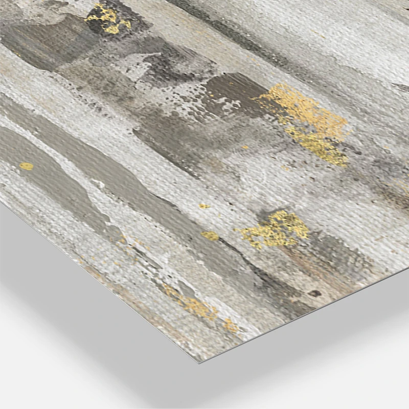 Designart The Modern Gray Forest III Multipanel Wall Clock