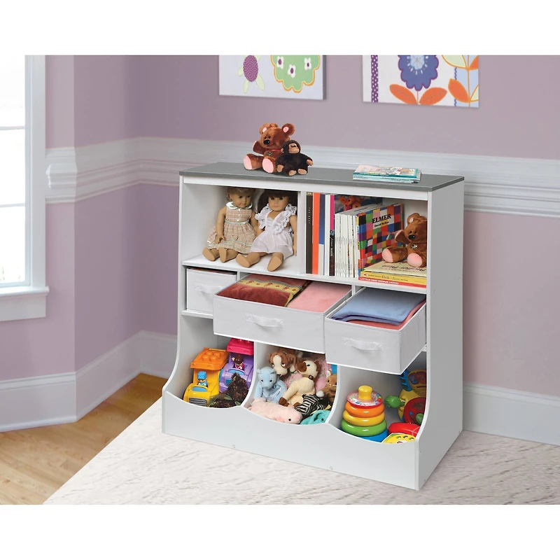 Badger Basket Combo Bin Storage Unit With Three Baskets