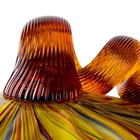 Glitzhome® Multi Striped Glass Pumpkin & Gourd Set