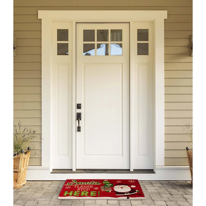 DII® Santa Please Stop Here Doormat
