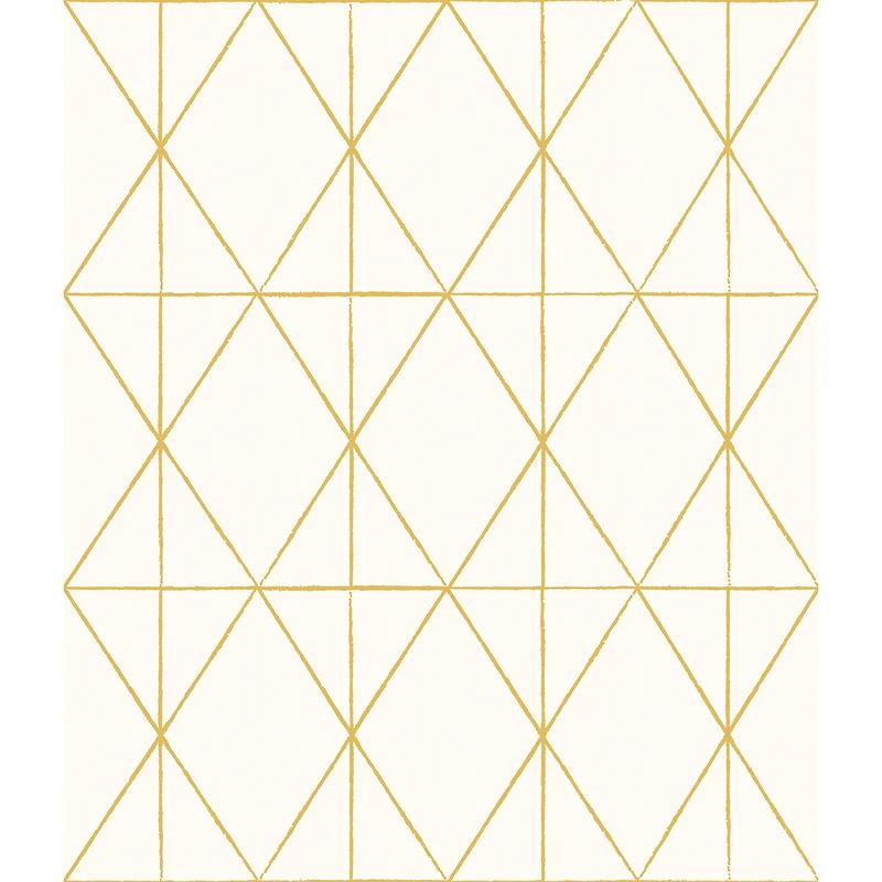 My Style Lennon Gold Geo Peel & Stick Wallpaper