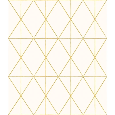 My Style Lennon Gold Geo Peel & Stick Wallpaper