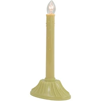 9.5" Ivory Single Light Christmas Candolier Candle Lamp 