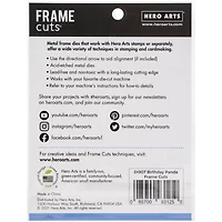 Hero Arts® Frame Cuts® Birthday Panda Die Set