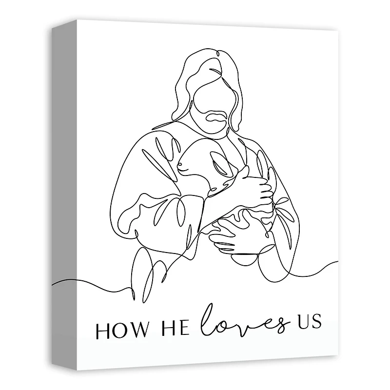 How He Loves Us 1 11" x 14" Canvas Wall Art