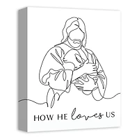 How He Loves Us 1 11" x 14" Canvas Wall Art