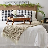 DII® Natural Tone Diagonal Stripe Acrylic Throw