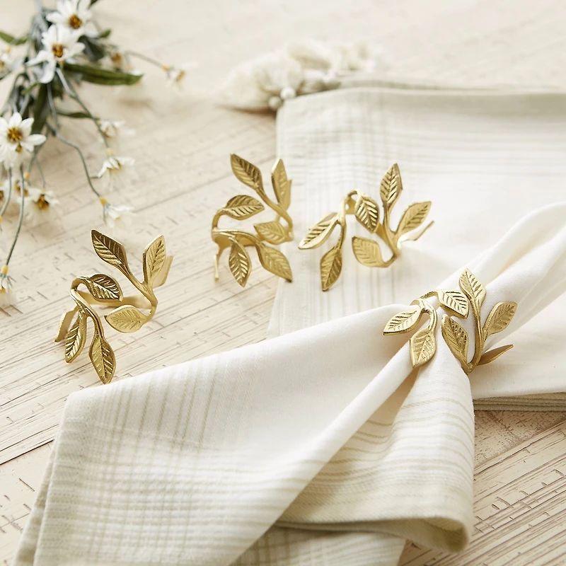 DII® Gold Vine Napkin Rings, 6ct.