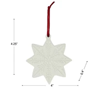 4.25" DIY Ceramic Snowflake Ornament by Make Market®