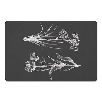 Floral Stems Sketch 18" x 27" Floor Mat