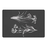 Floral Stems Sketch 18" x 27" Floor Mat